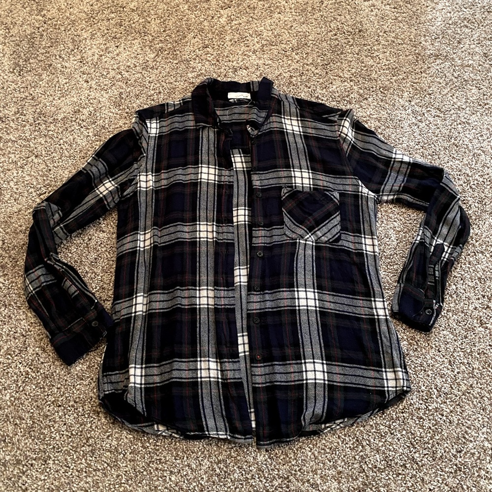 Garage Button-Down Plaid Shirt